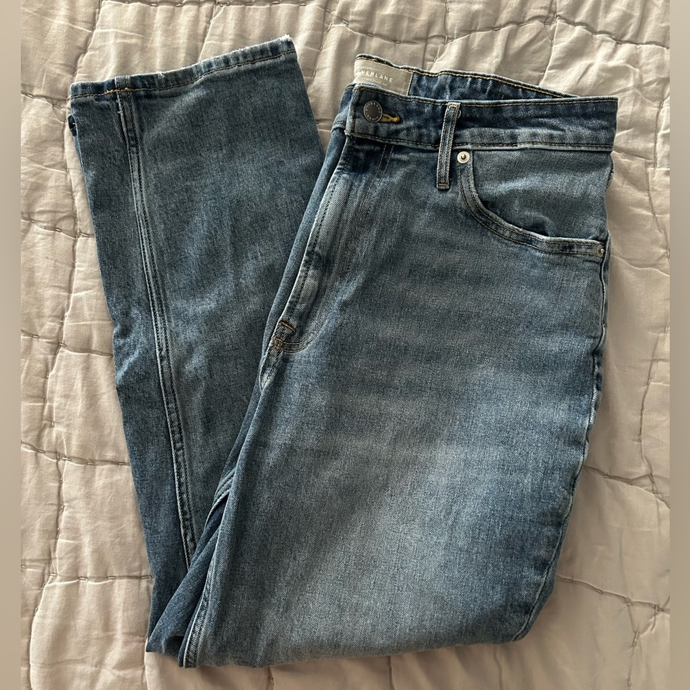 Everlane The Curvy Cheeky Jean Crop Size 30 Organic Cotton, Straight Leg